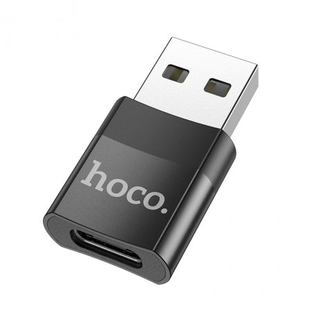 HOCO UA17 USB2.0(Male) to Type-C(Female) Adapter Black