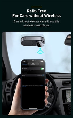 Baseus CDMP00001 Solar Wireless Car MP3 Bluetooth FM Transmitter