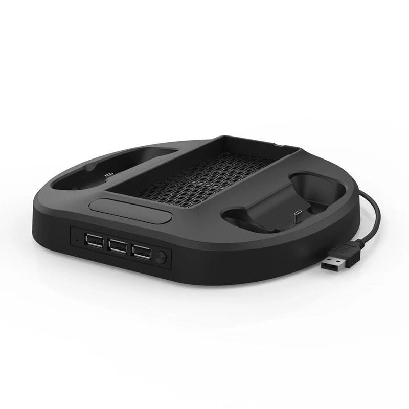 KJH Vertical Cooling Fan Stand with 3 USB HUB & Dual Charging Dock for Xbox Series S Console